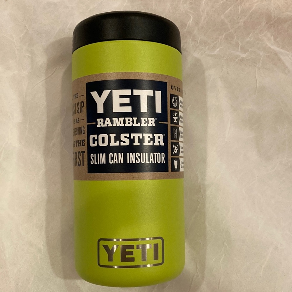 YETI Rambler Colster Slim Can Insulator - Chartreuse